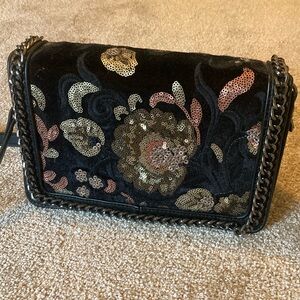 Aldo black sequined purse